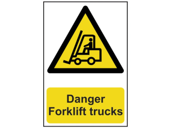 Danger Forklift Trucks - PVC Sign 200 x 300mm