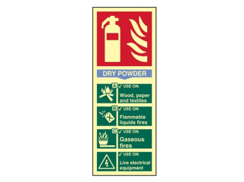 Fire Extinguisher Composite - Dry Powder - Photoluminescent Fire Extinguisher Composite - Dry Powder - Photoluminescent