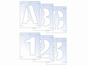 Letter & Number Stencil Kit 25mm
