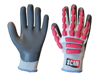 Anti-Impact Latex Cut 5 Gloves - L (Size 9)