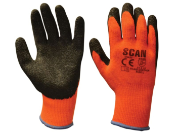 Thermal Latex Coated Gloves - L (Size 9)