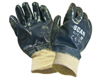 Nitrile Knitwrist Heavy-Duty Gloves Nitrile Knitwrist Heavy-Duty Gloves