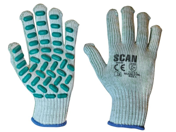 Vibration Resistant Latex Foam Gloves - L (Size 9)
