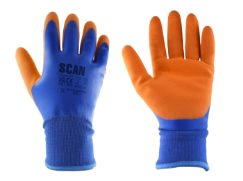 Thermal Waterproof Latex Coated Gloves - L (Size 9)