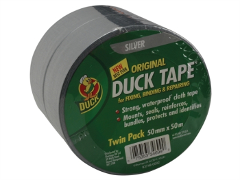 Duck Tape Original 50mm x 50m Silver (Twin Pack)