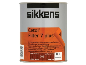 Cetol Filter 7 Plus Translucen t Woodstain Dark Oak 1 litre Cetol Filter 7 Plus Translucen t Woodstain Dark Oak 1 litre