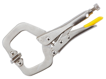 Locking C-Clamp with Swivel Tips 170mm