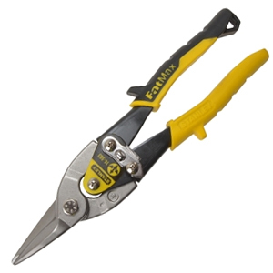 Yellow Aviation Snips & Holste r Straight Cut 250mm (10in)