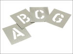 Set of Zinc Stencils - Letters 1in Set of Zinc Stencils - Letters 1in