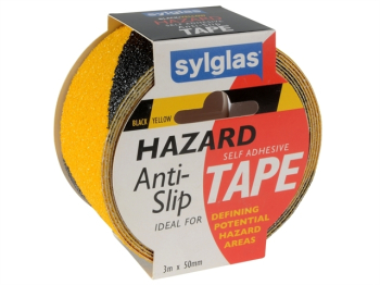 Anti-Slip Tape 50mm x 3m Black & Yellow Hazard