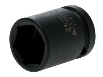 Impact Socket Hexagon 6-Point 1/2in Drive 21mm Impact Socket Hexagon 6-Point 1/2in Drive 21mm