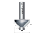 46/360 x 1/2 TCT Bearing Guided Chamfer 45° 35.1 x 12mm 46/360 x 1/2 TCT Bearing Guided Chamfer 45° 35.1 x 12mm