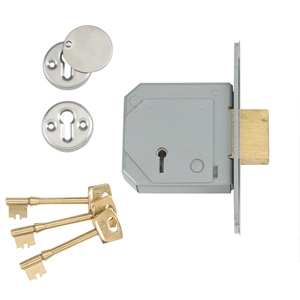 StrongBOLT 2100S BS 5 Lever Mo rtice Deadlock 81mm 3in Satin