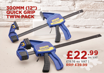 IRWIN XMS21 CLAMP12 Quick grip twin pack 12inch
