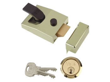 89 Deadlock Nightlatch 60mm Backset Brasslux Finish Box 89 Deadlock Nightlatch 60mm Backset Brasslux Finish Box