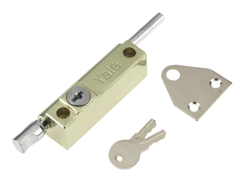 P124 Door Push Bolt Brass Finish Visi P124 Door Push Bolt Brass Finish Visi