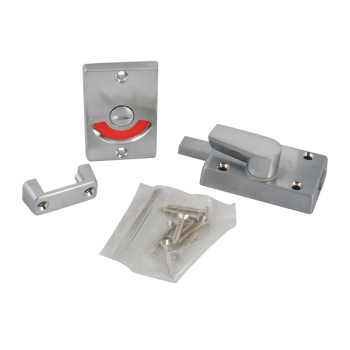 Indicator Bolt for Bathrooms or W.C Doors Satin Chrome P127 Indicator Bolt for Bathrooms or W.C Doors Satin Chrome P127