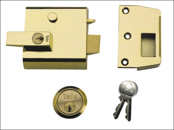 P1 Double Security Nightlatch 60mm Backset Chrome Finish Vis P1 Double Security Nightlatch 60mm Backset Chrome Finish Vis