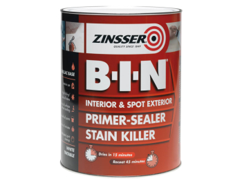 B.I.N Primer, Sealer & Stain Killer Paint White 2.5 litre