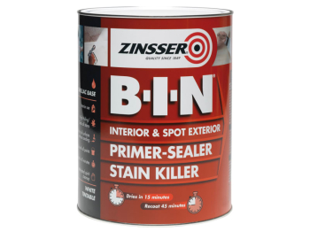 B.I.N Primer, Sealer & Stain Killer Paint White 500ml