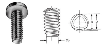 TAPTITE PAN REC A2 ST/ST M3 X 6 TAPTITE PAN REC A2 ST/ST M3 X 6