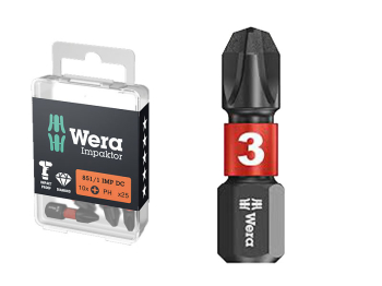 851/1IMP DC PH3/25 Impaktor Bits (Pack 10) 851/1IMP DC PH3/25 Impaktor Bits (Pack 10)