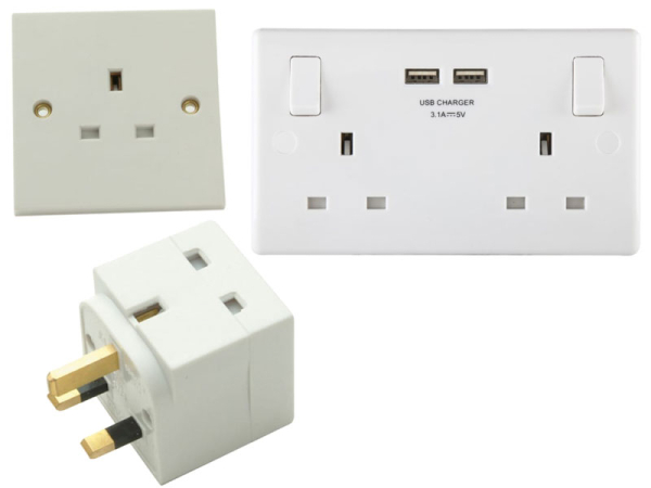 Sockets Switched & Unswitched + Adapters
